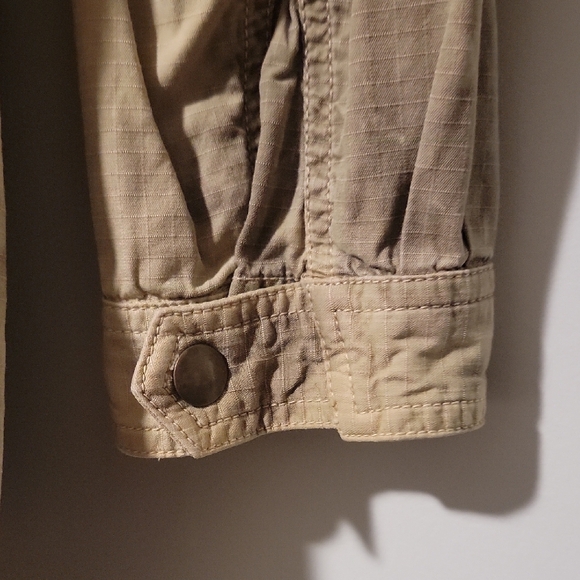 Free People Olive Utility Jacket with Floral Embroidery - Picture 11 of 11